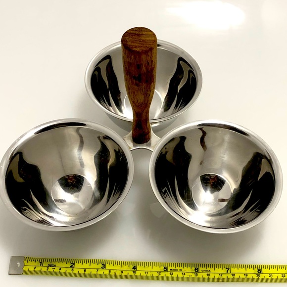 Midcentury candies, nuts, saucer holder. - Picture 3 of 6